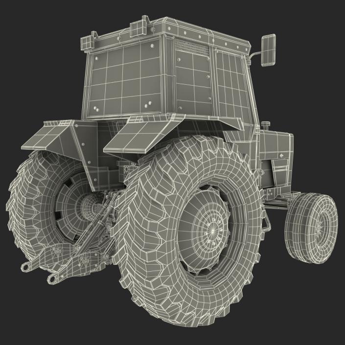 3D model Vintage Tractor Generic Rigged