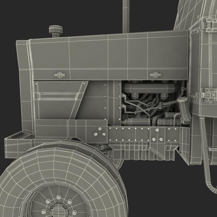 3D model Vintage Tractor Generic Rigged