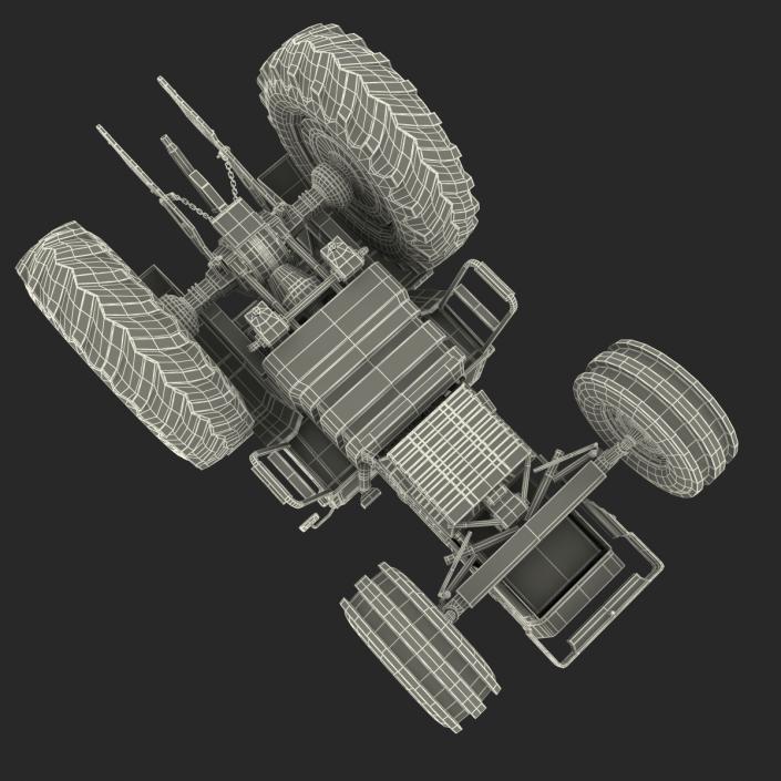 3D model Vintage Tractor Generic Rigged