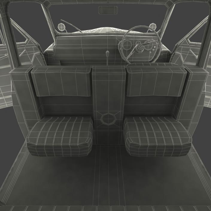 3D London Cab FX4 Rigged