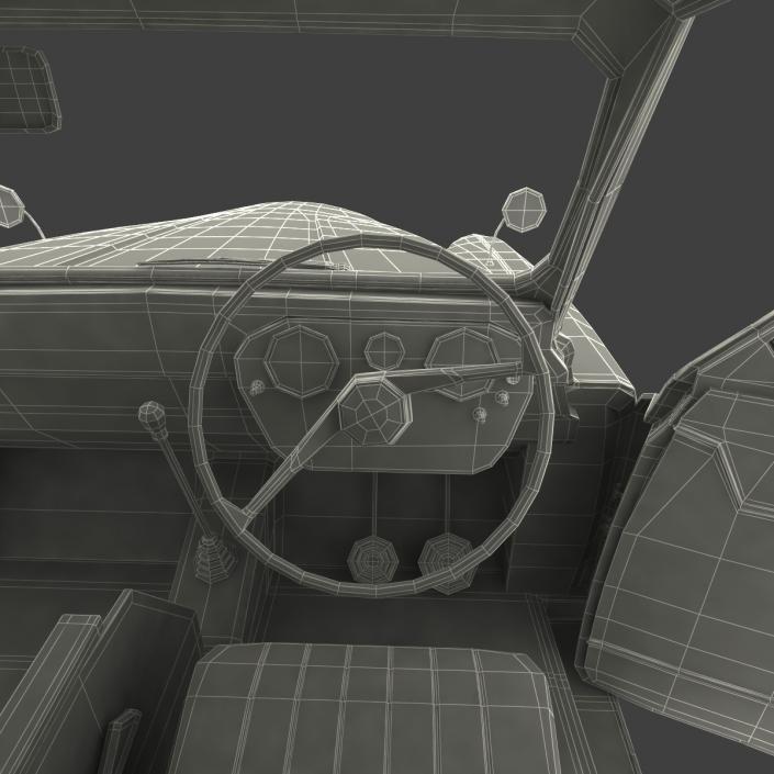 3D London Cab FX4 Rigged