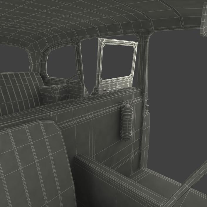 3D London Cab FX4 Rigged