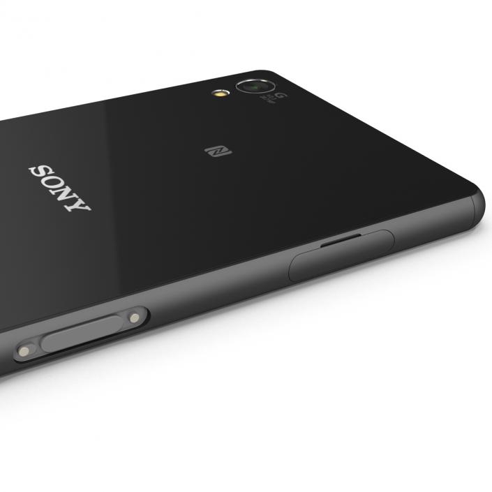 3D model Sony Xperia Z3 Black