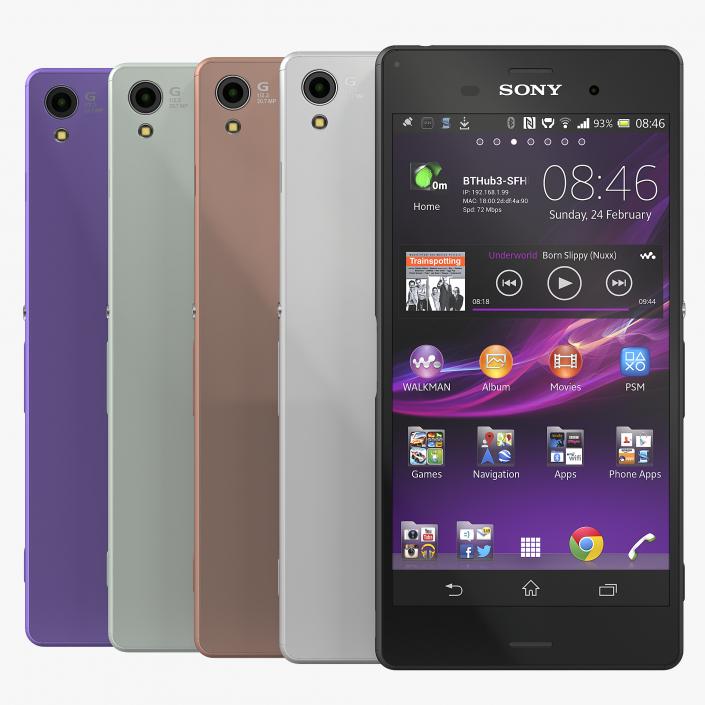 3D Sony Xperia Z3 Set model