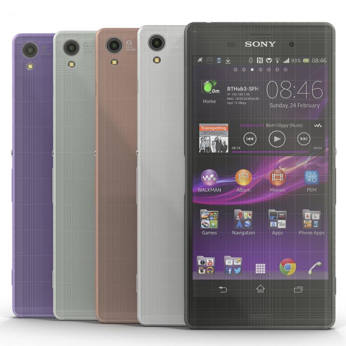 3D Sony Xperia Z3 Set model