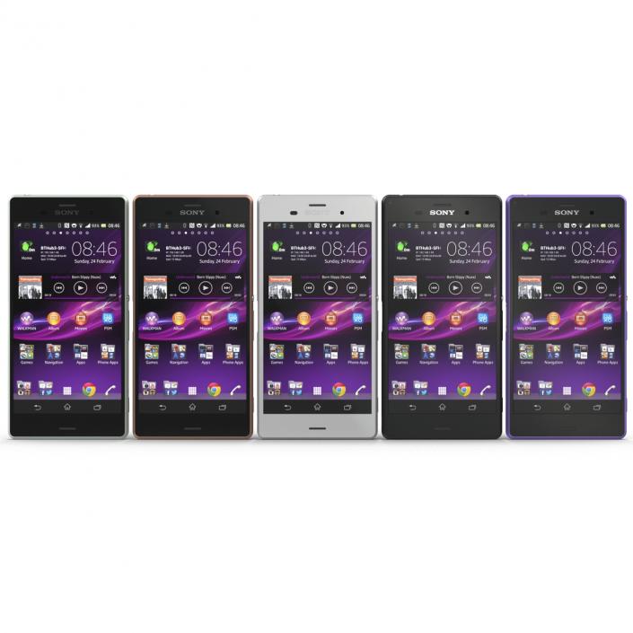 3D Sony Xperia Z3 Set model