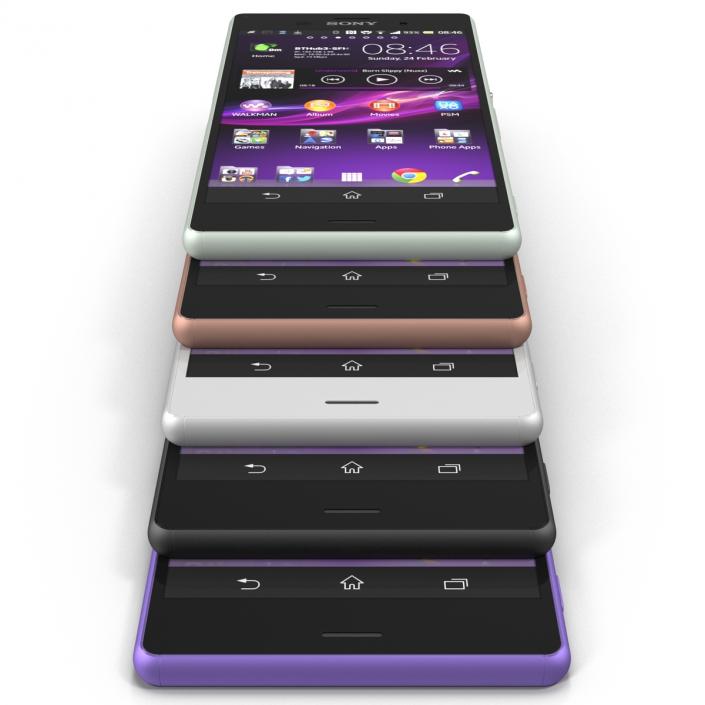 3D Sony Xperia Z3 Set model