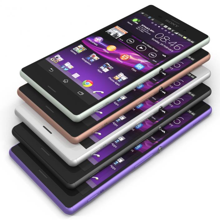 3D Sony Xperia Z3 Set model