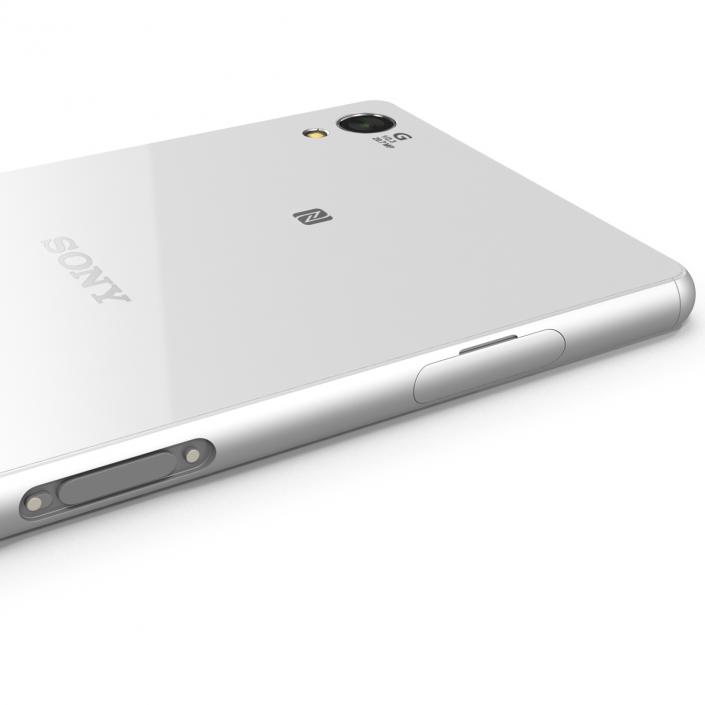 3D model Sony Xperia Z3 White