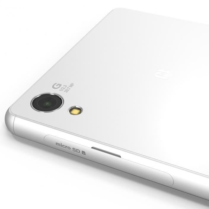 3D model Sony Xperia Z3 White