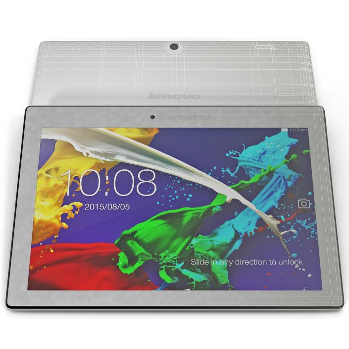 Tablet Lenovo Tab 2 A10 White 3D model