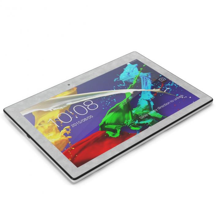 Tablet Lenovo Tab 2 A10 White 3D model