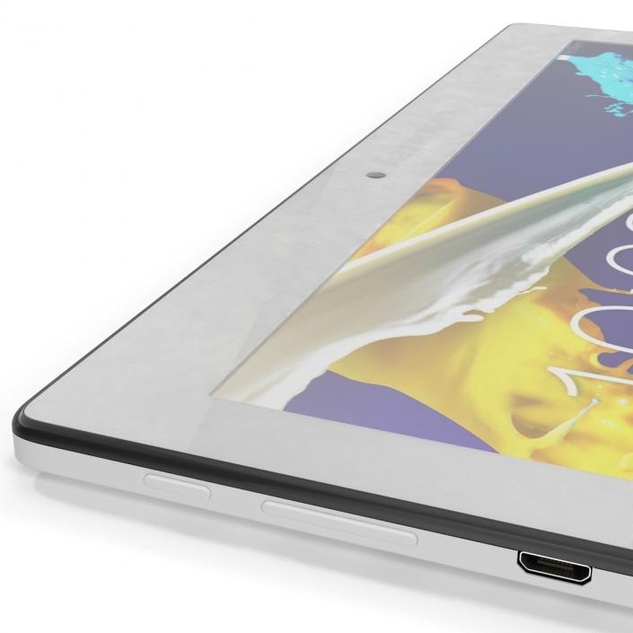 Tablet Lenovo Tab 2 A10 White 3D model