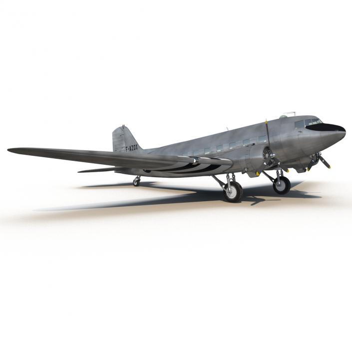 3D model Douglas DC-3 US Air Force