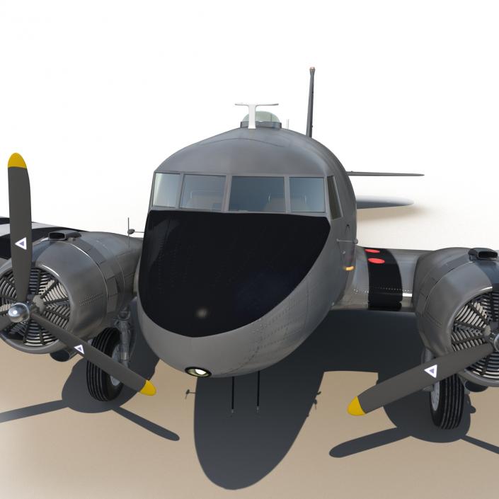 3D model Douglas DC-3 US Air Force