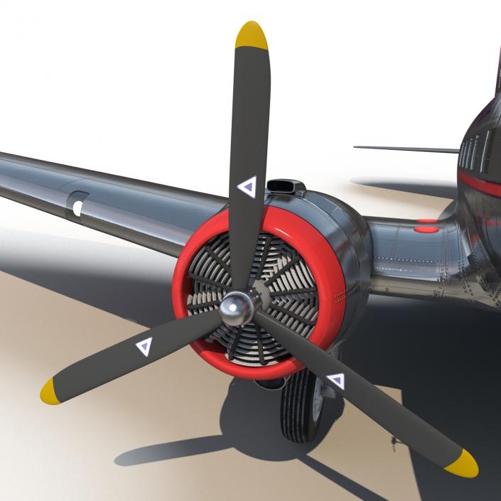 3D model Douglas DC-3 American Airlines