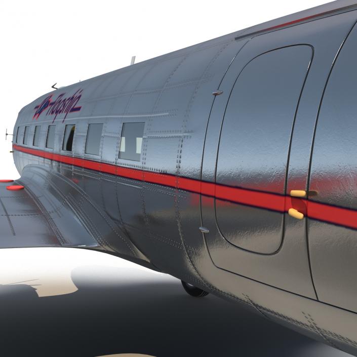 3D model Douglas DC-3 American Airlines