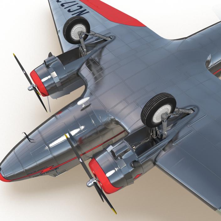 3D model Douglas DC-3 American Airlines