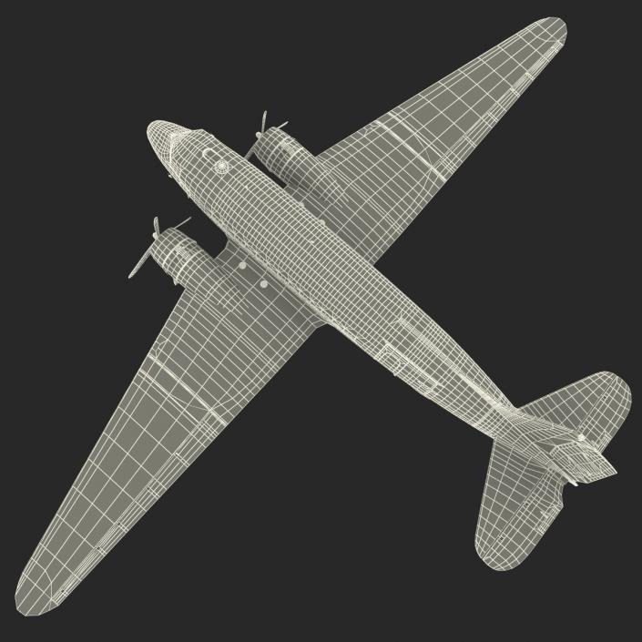 3D model Douglas DC-3 US Air Force