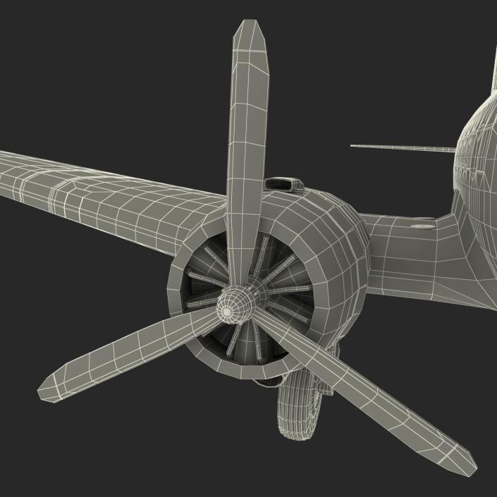 3D model Douglas DC-3 US Air Force