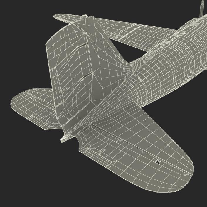 3D model Douglas DC-3 US Air Force