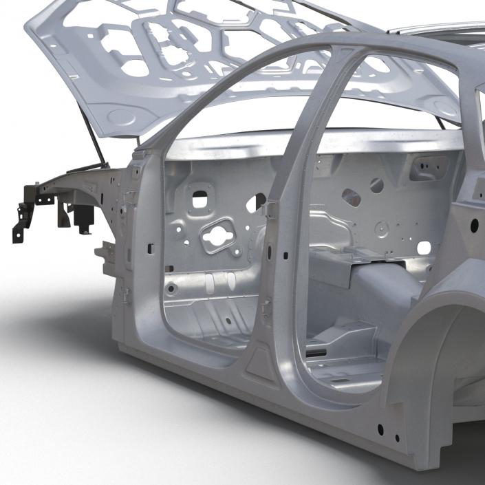 3D Car Frame 5 Rigged model