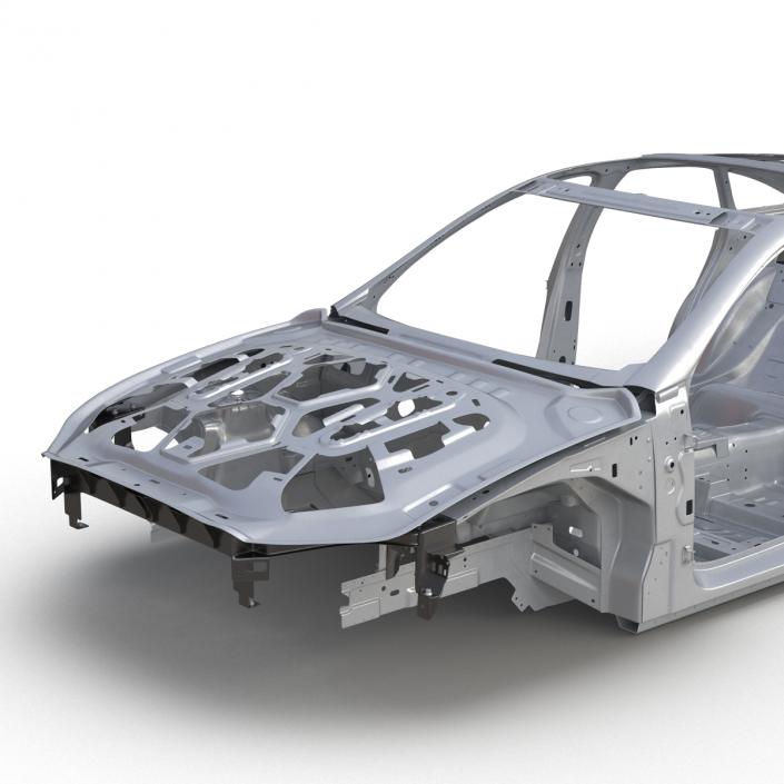 3D Car Frame 5 Rigged model