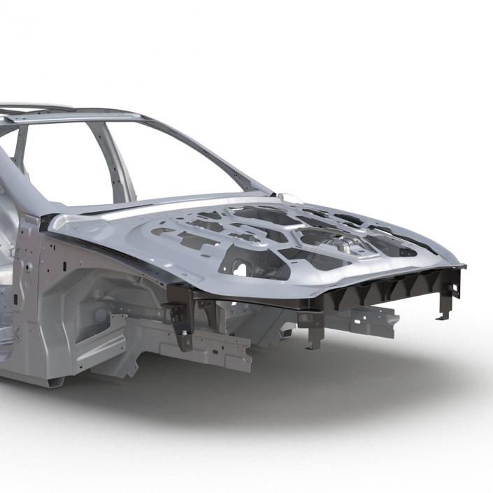 3D Car Frame 5 Rigged model