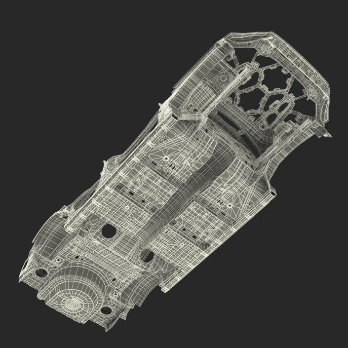 3D Car Frame 5 Rigged model