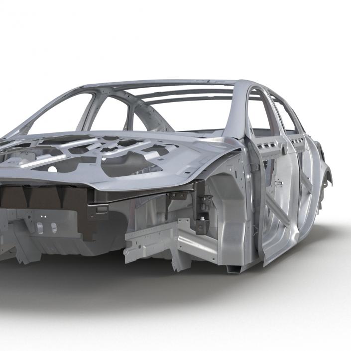 3D Car Frame 6 Rigged model