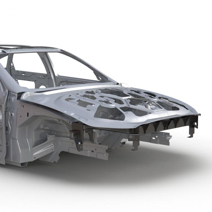 3D Car Frame 6 Rigged model