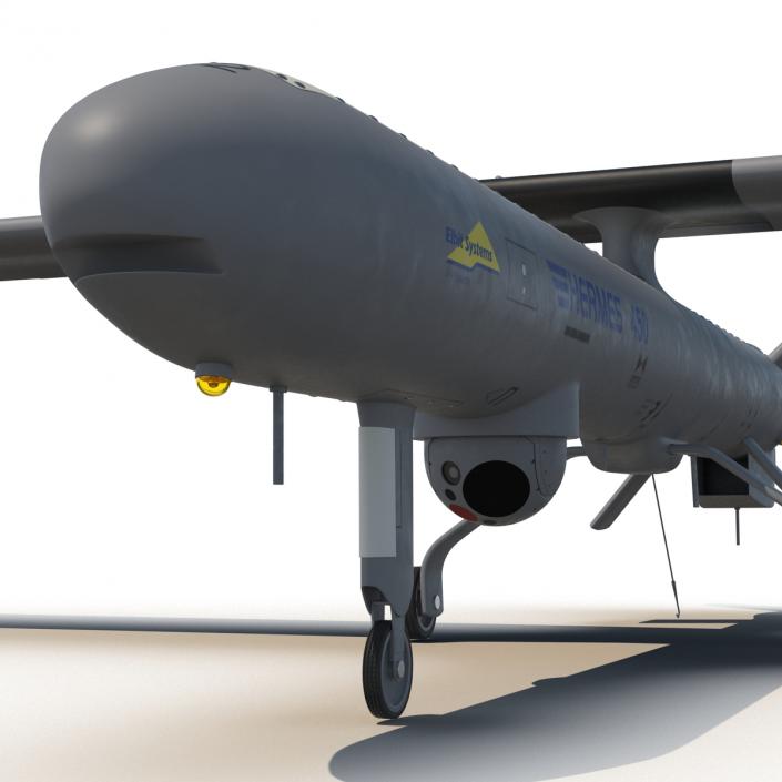 Elbit Hermes 450 Israel UAV 3D