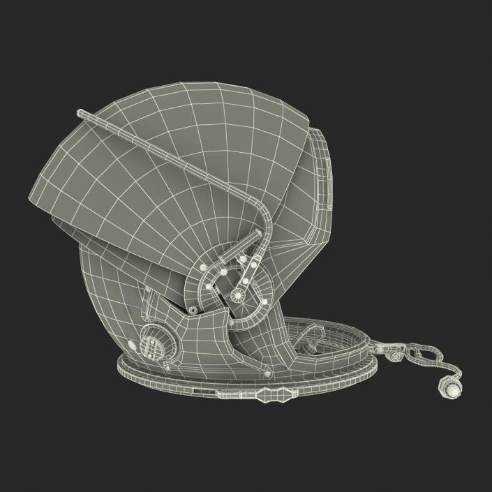 US Advanced Crew Escape Helmet Rigged 3D