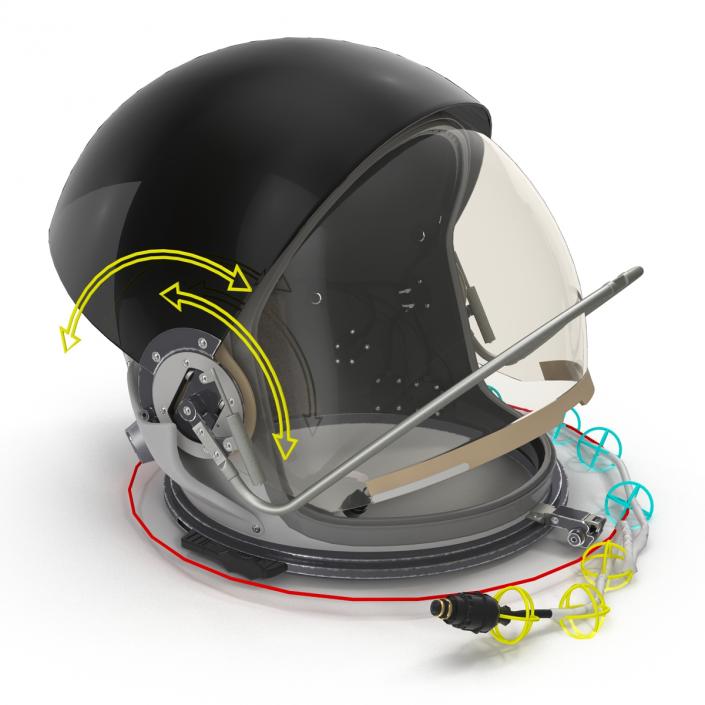 US Advanced Crew Escape Helmet Rigged 3D