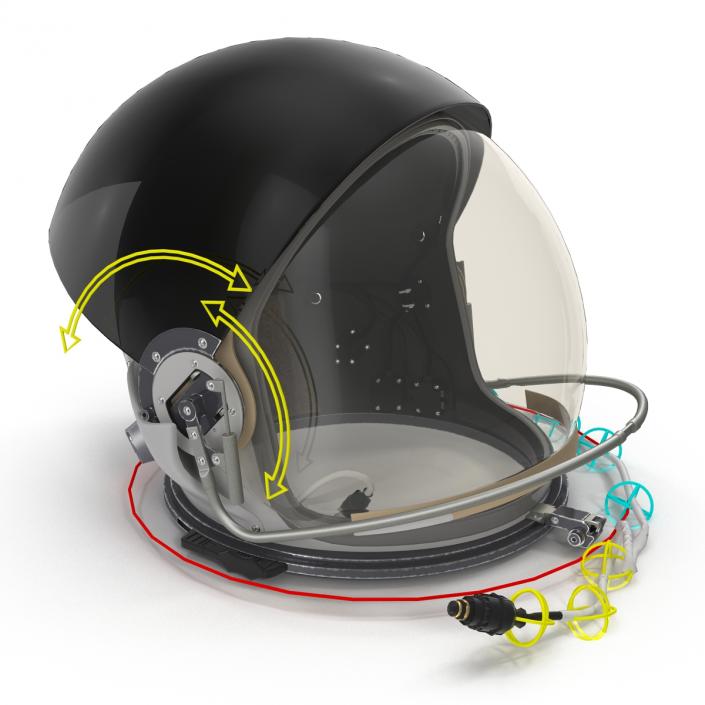 US Advanced Crew Escape Helmet Rigged 3D