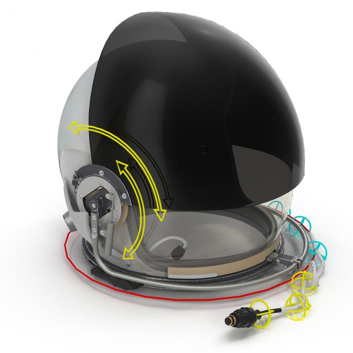 US Advanced Crew Escape Helmet Rigged 3D