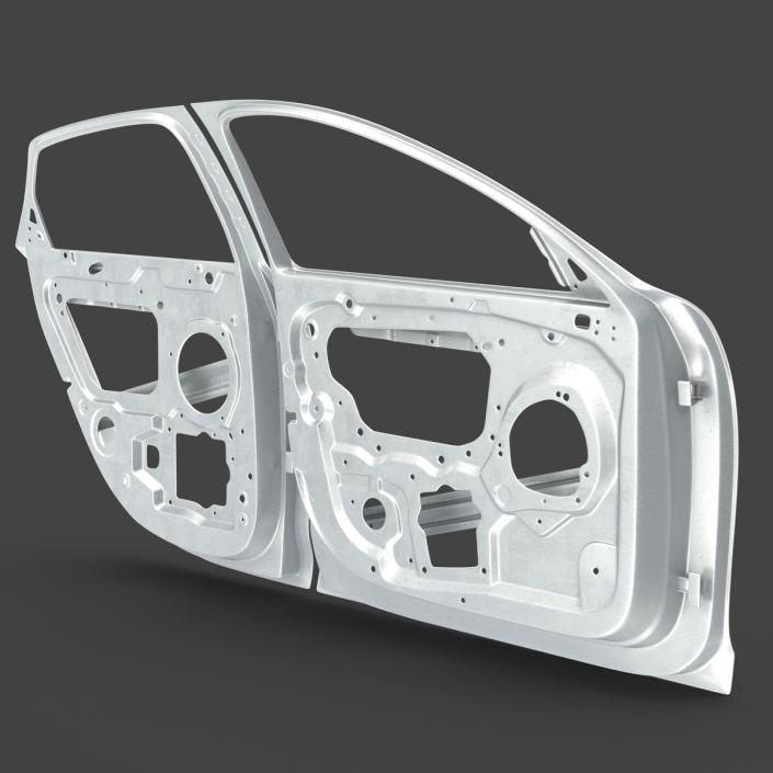 3D Car Door Frames 3D Model Rigged