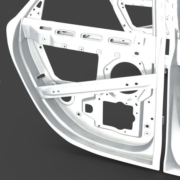 3D Car Door Frames 3D Model Rigged