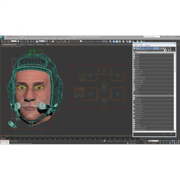 3D model Pilot Head