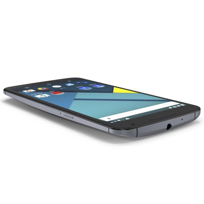 3D model Google Nexus 6 Black