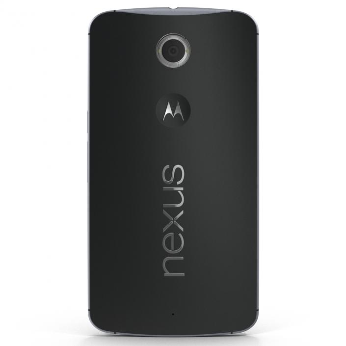 3D model Google Nexus 6 Black