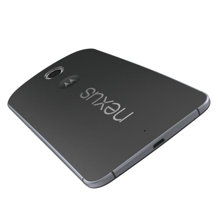 3D model Google Nexus 6 Black