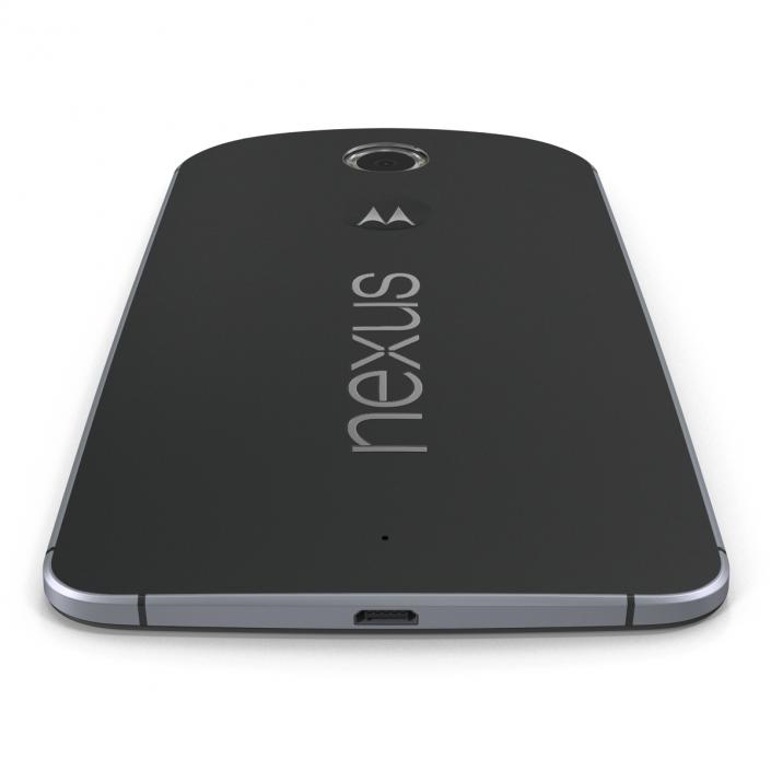 3D model Google Nexus 6 Black