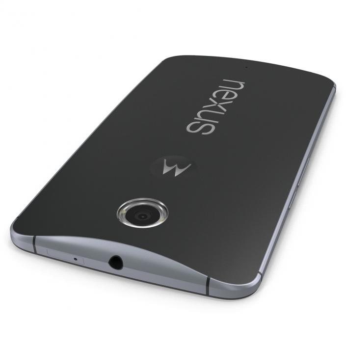 3D model Google Nexus 6 Black