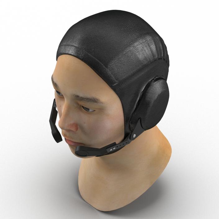 3D Chinese Pilot Head model