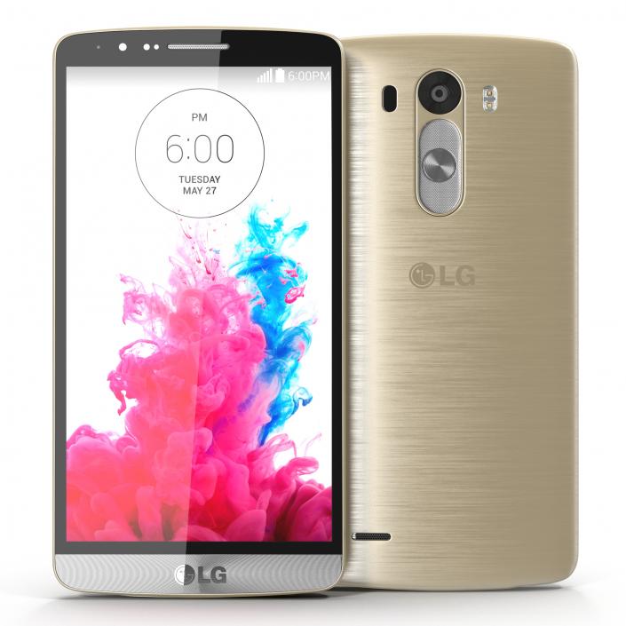 3D model LG G3 Gold