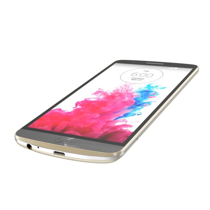 3D model LG G3 Gold