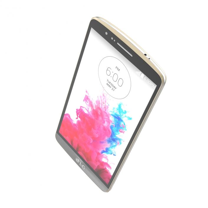 3D model LG G3 Gold