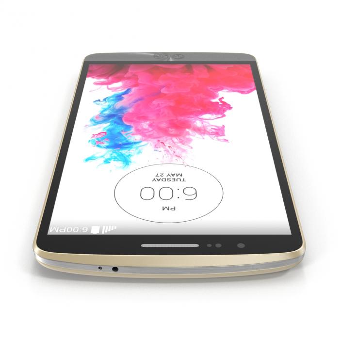 3D model LG G3 Gold