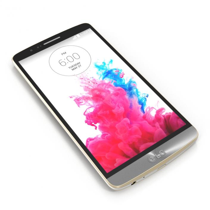 3D model LG G3 Gold